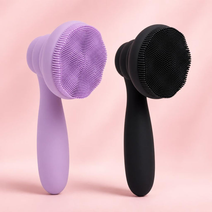 Silicone Facial Cleansing Brush Duo