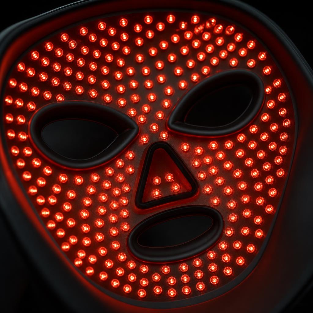 Close-up of the 280 red LED beads 3